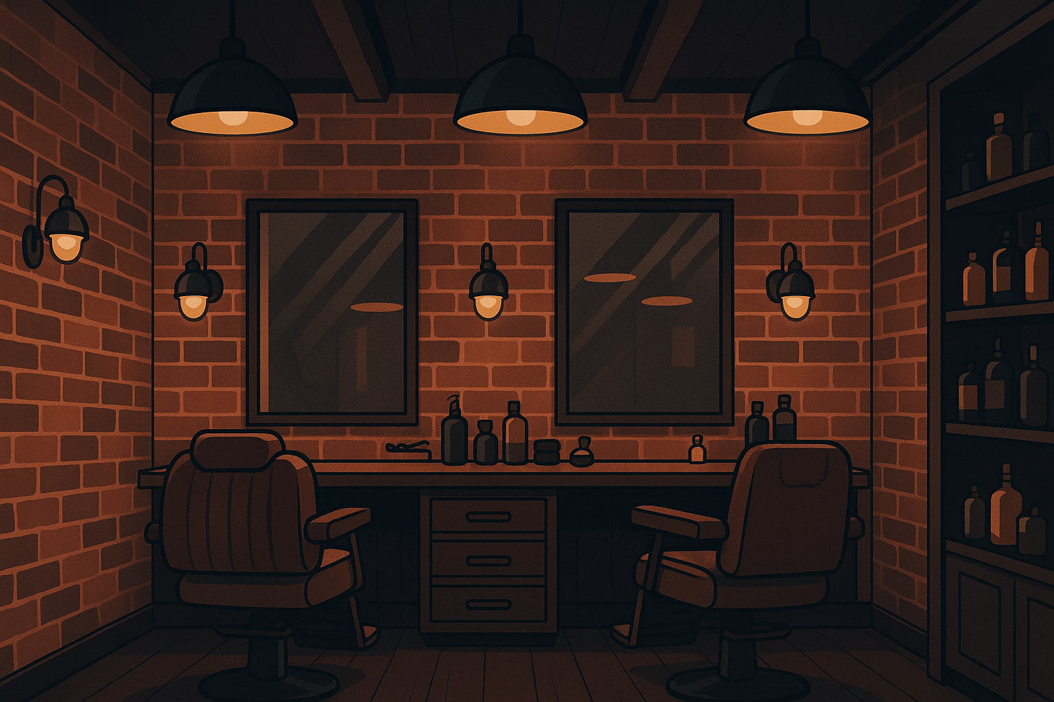 Интерьер барбершопа