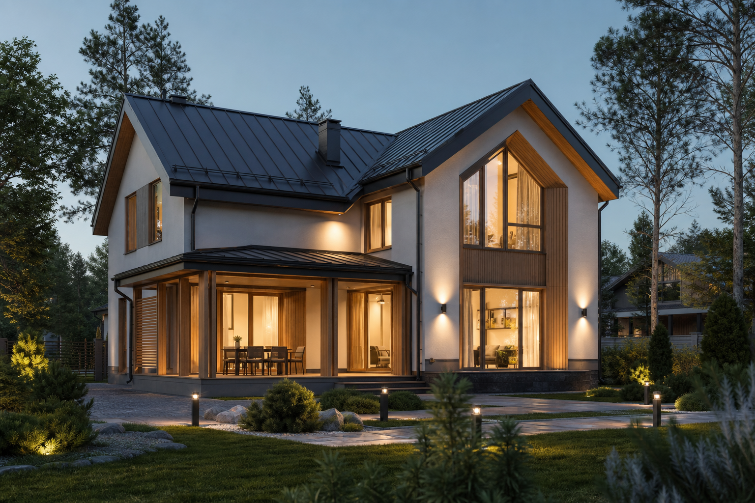 Проект дома Крутая горка 78 м²